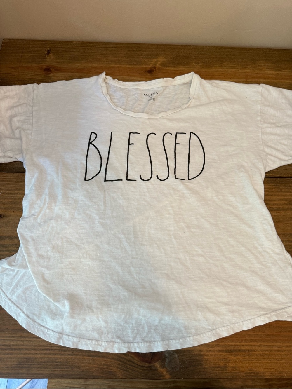 Women’s Rae Dunn Graphic Tee, Blessed Tee, XXL, Rae Dunn Clothing